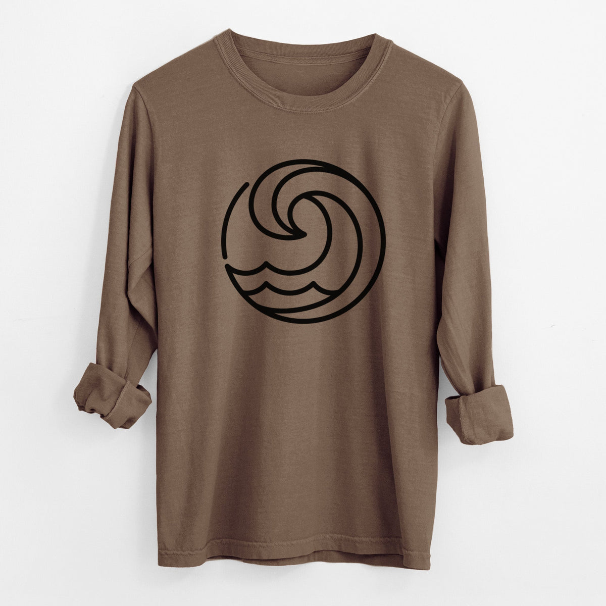 Tidal Wave Circle - Unisex Comfort Colors 100% Cotton Long Sleeve