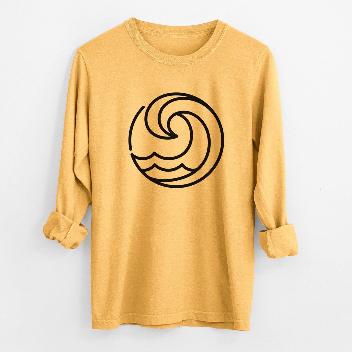 Tidal Wave Circle - Unisex Comfort Colors 100% Cotton Long Sleeve