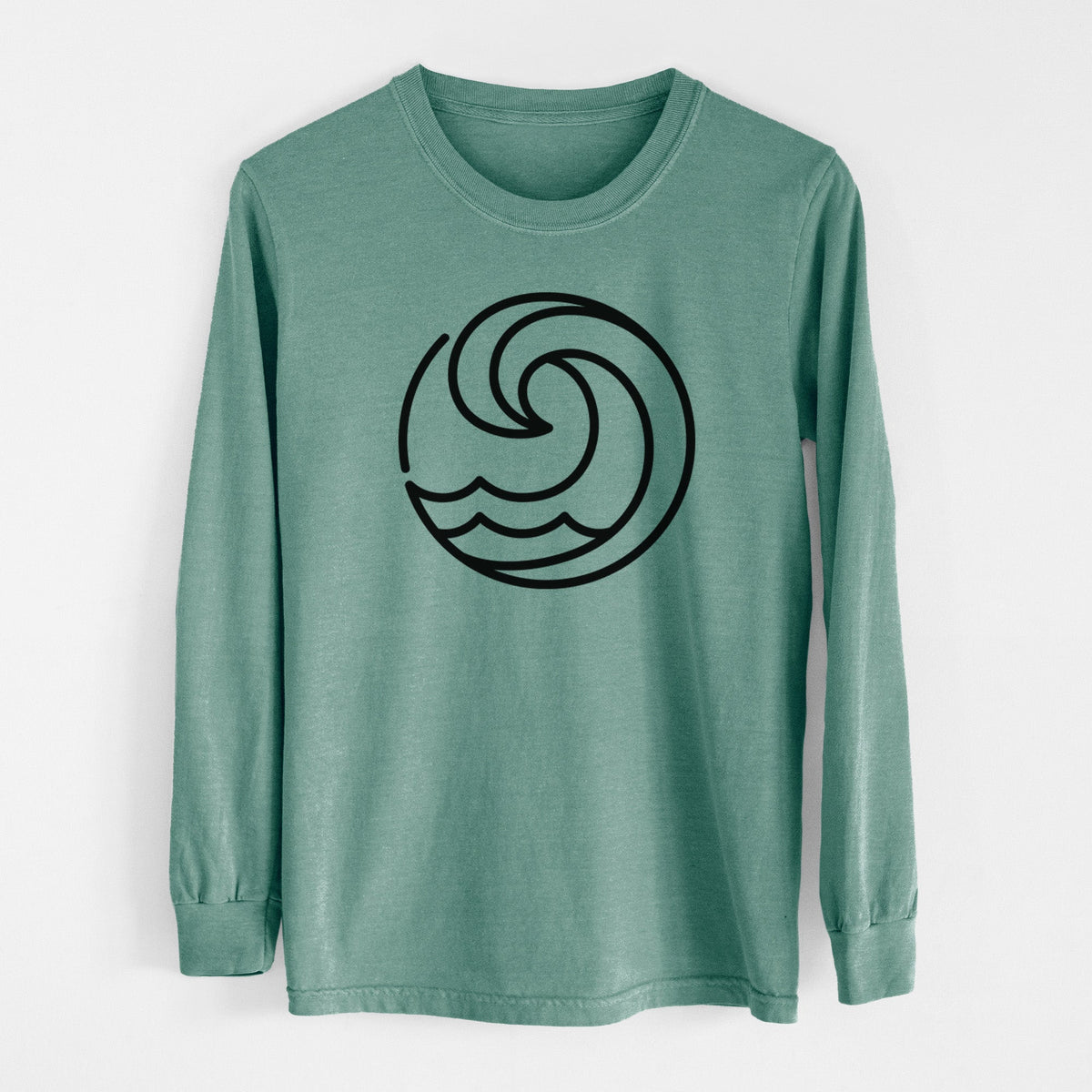 Tidal Wave Circle - Unisex Comfort Colors 100% Cotton Long Sleeve