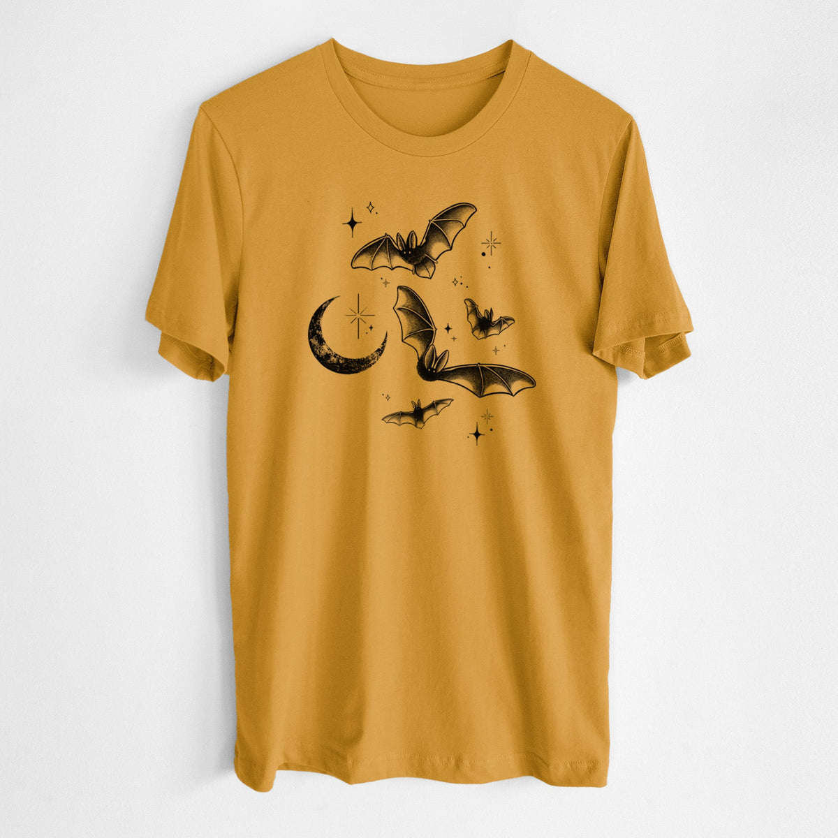 Townsend's Bats Under a Crescent Moon - Lightweight 100% Cotton Unisex Crewneck