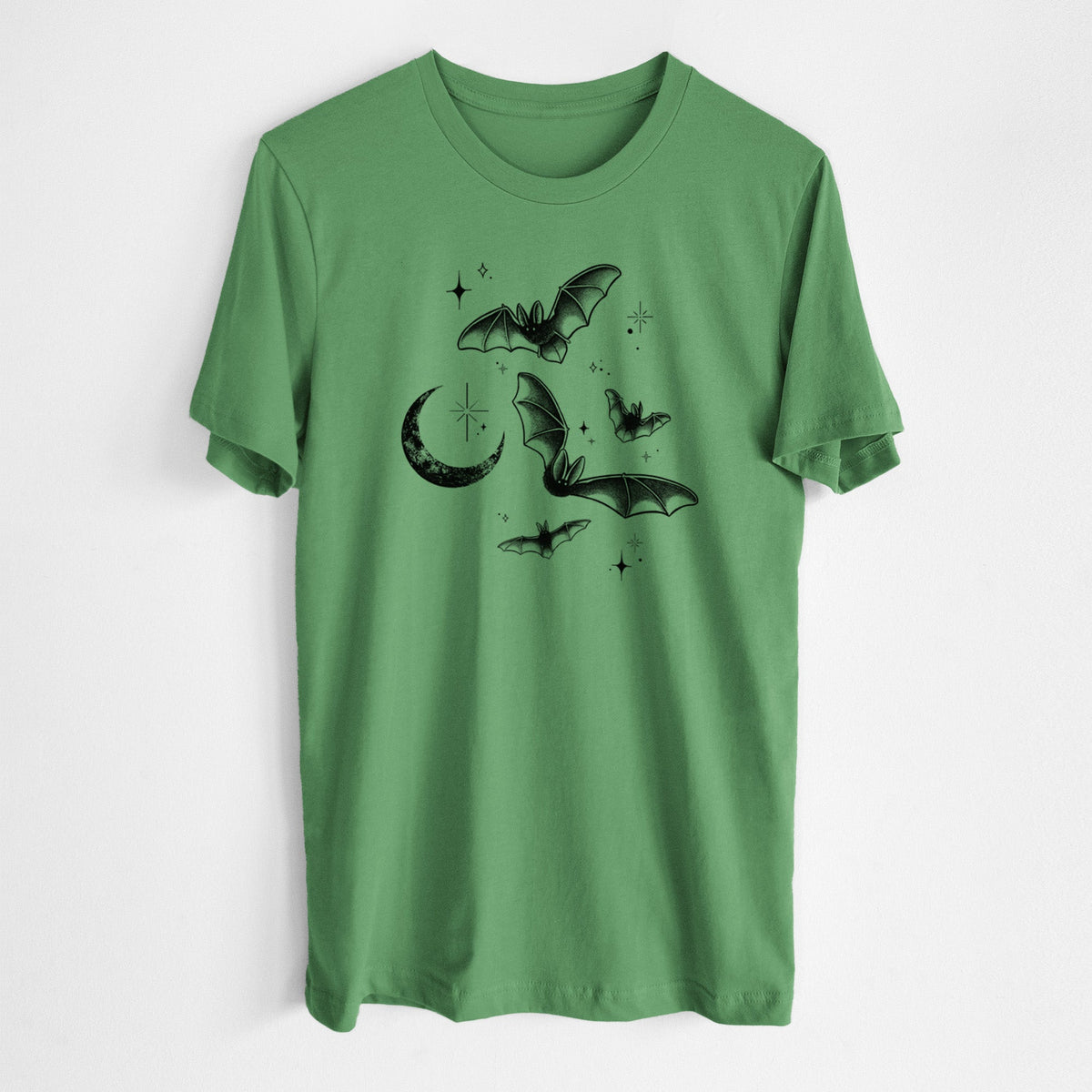 Townsend's Bats Under a Crescent Moon - Lightweight 100% Cotton Unisex Crewneck