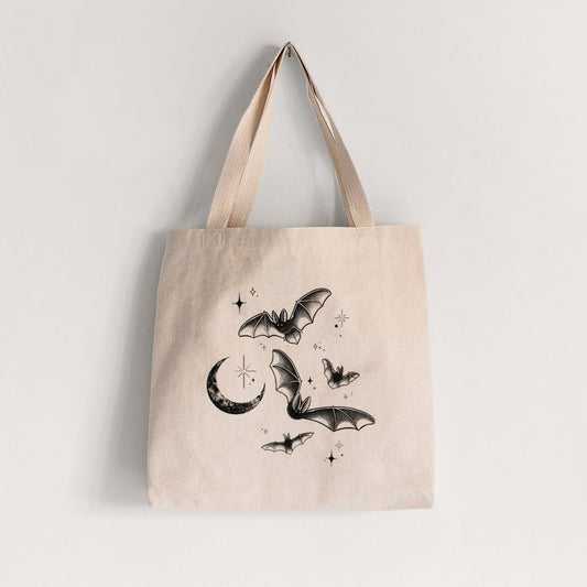 Townsend's Bats Under a Crescent Moon - Tote Bag