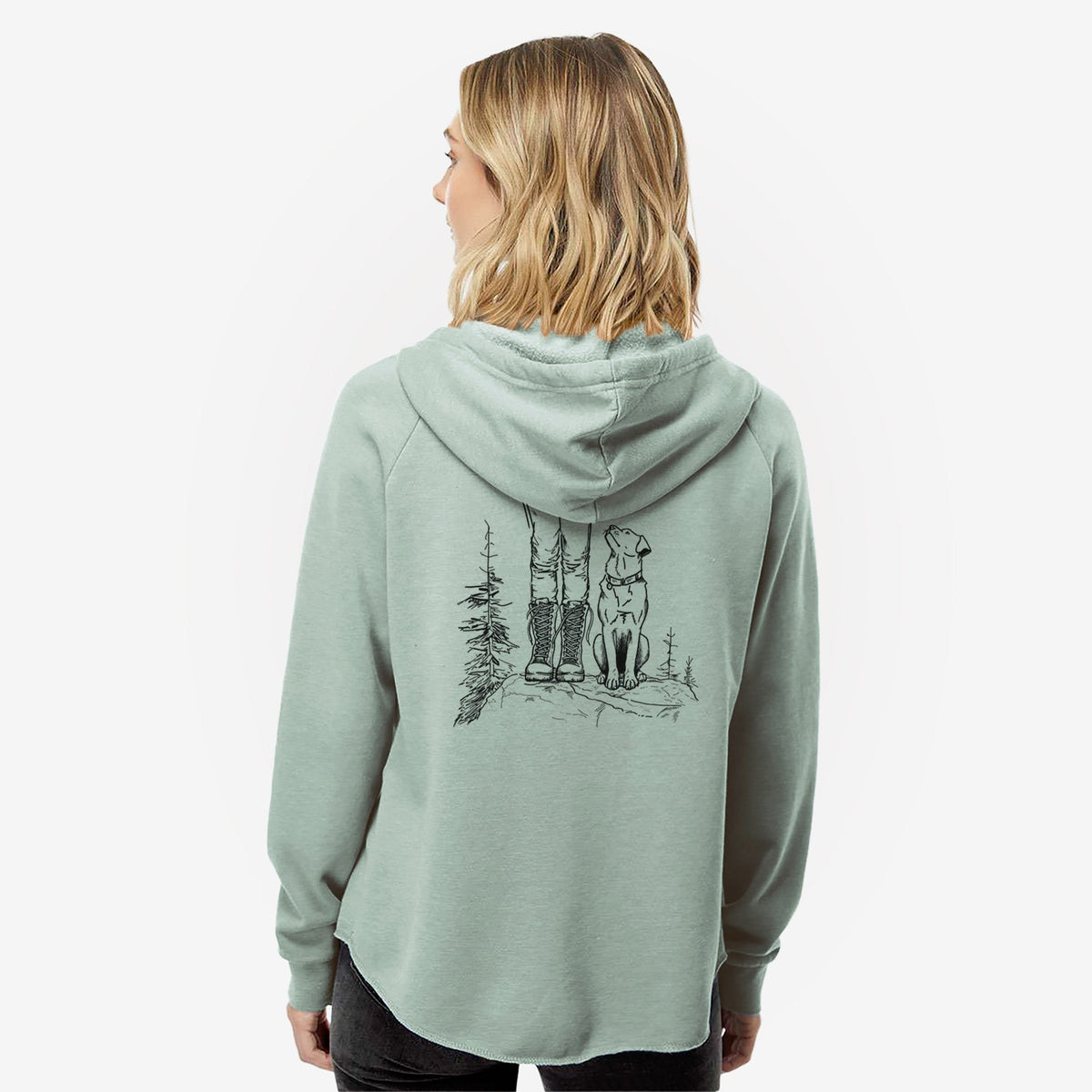 Trail Companions - Hiking with Dogs - Women's Cali Wave Zip-Up Sweatshirt