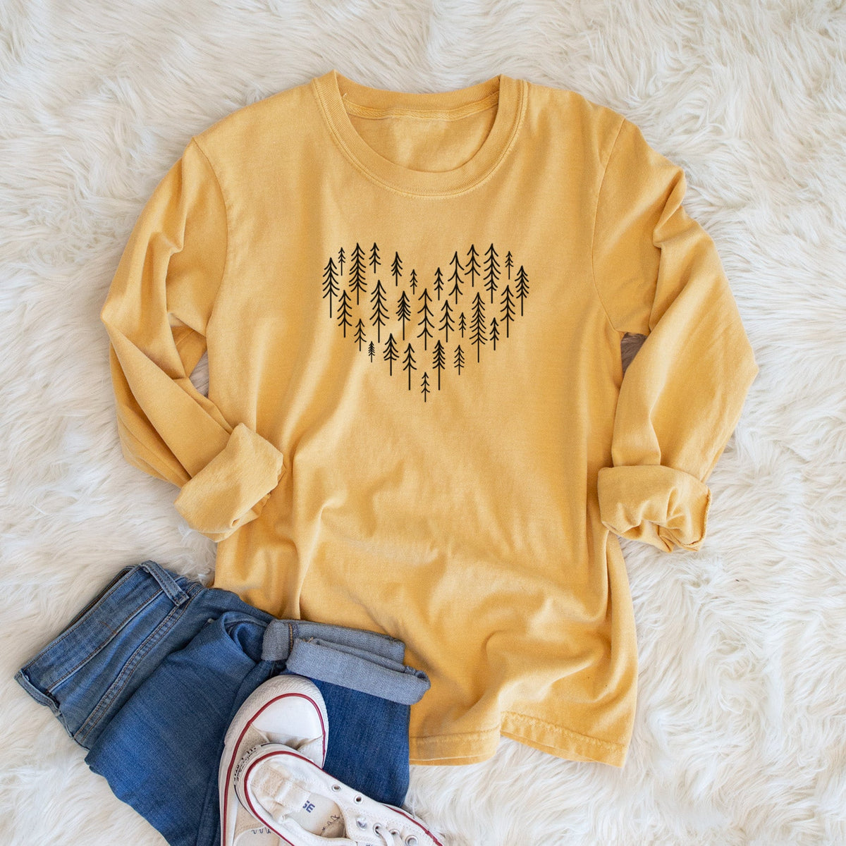 Heart of Trees - Unisex Comfort Colors 100% Cotton Long Sleeve