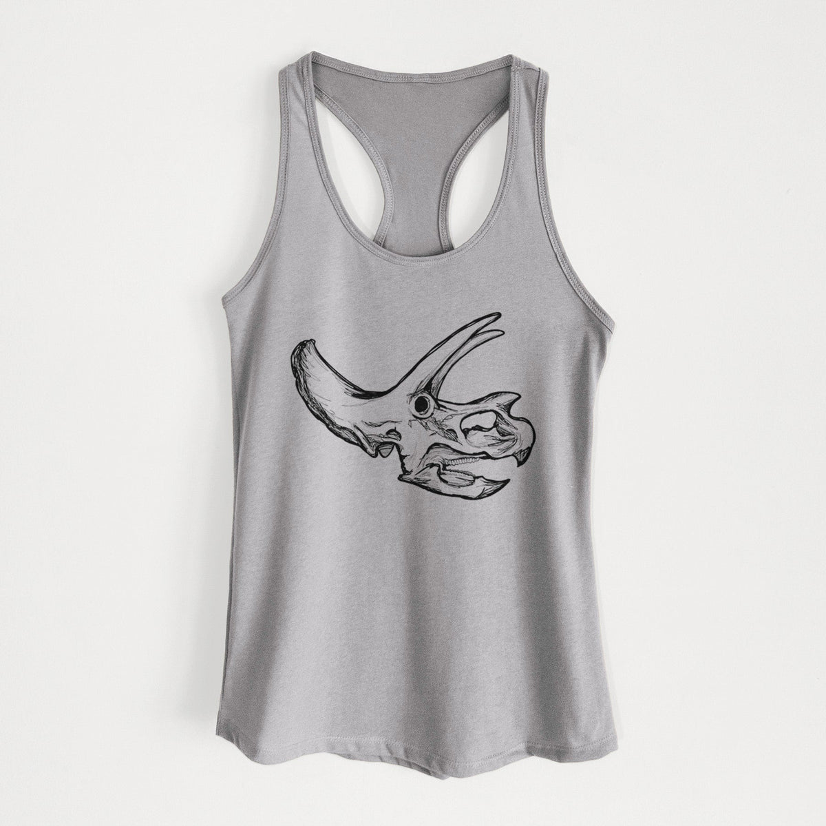 Triceratops Skull - Women's Racerback Tanktop