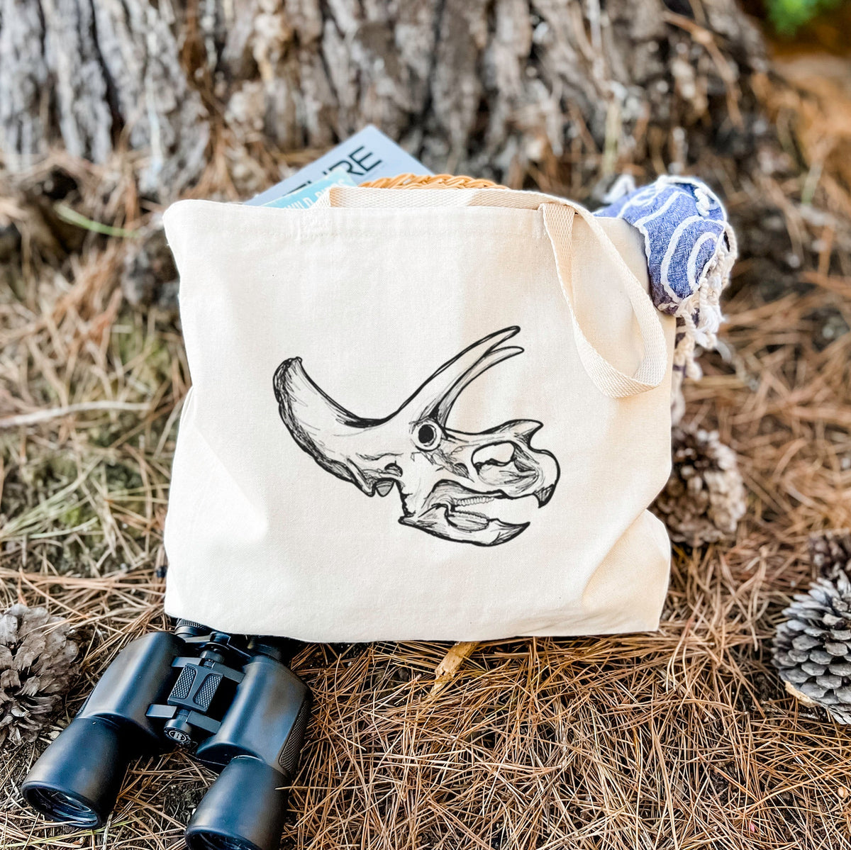 Triceratops Skull - Tote Bag