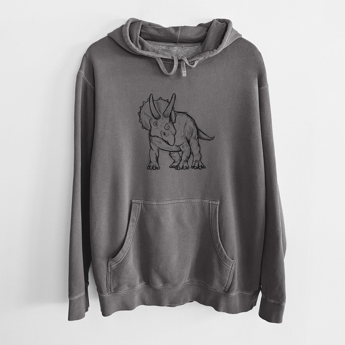 Triceratops Horridus - Unisex Pigment Dyed Hoodie