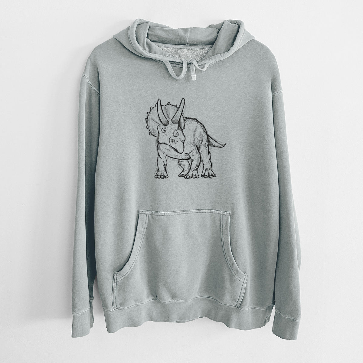 Triceratops Horridus - Unisex Pigment Dyed Hoodie