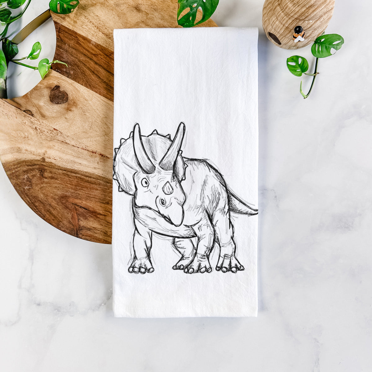 Triceratops Horridus Tea Towel
