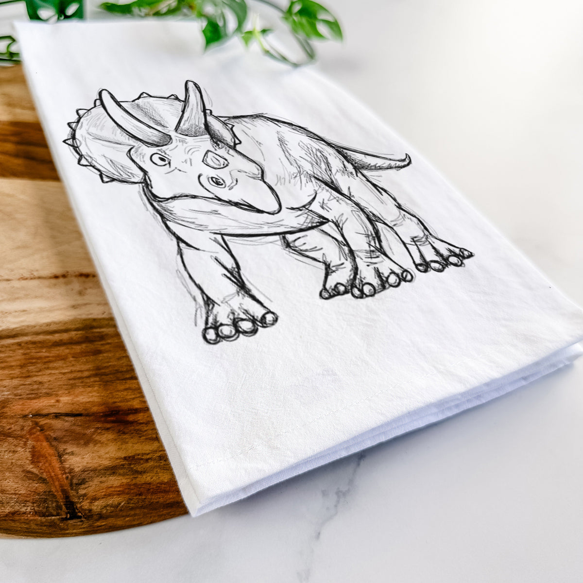 Triceratops Horridus Tea Towel
