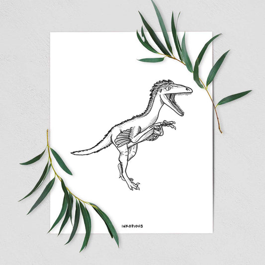 Troodon Formosus - Fine Art Print