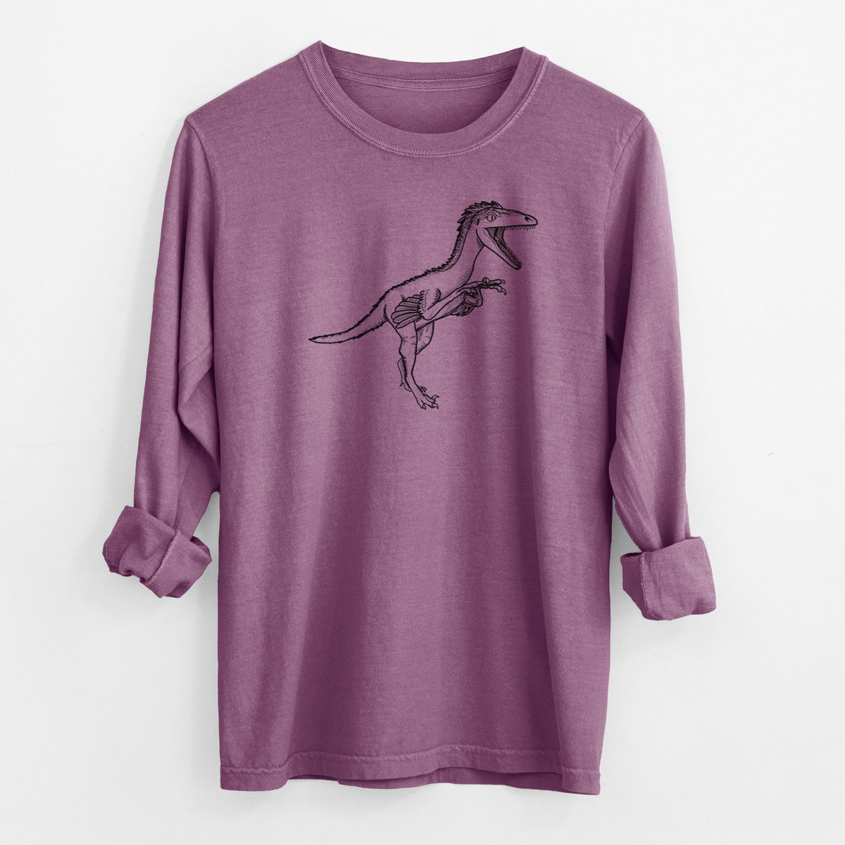 Troodon Formosus - Men's Heavyweight 100% Cotton Long Sleeve