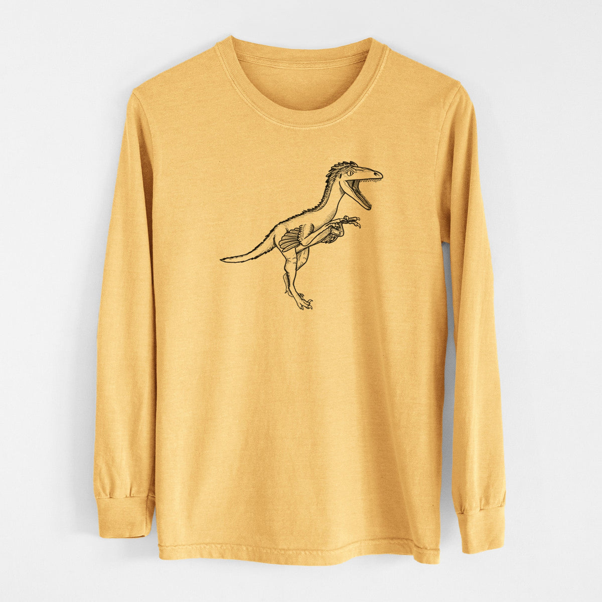 Troodon Formosus - Men's Heavyweight 100% Cotton Long Sleeve