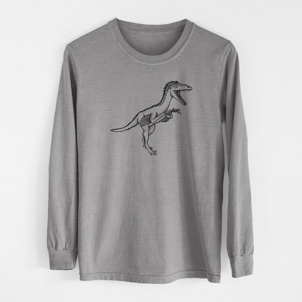 Troodon Formosus - Men's Heavyweight 100% Cotton Long Sleeve