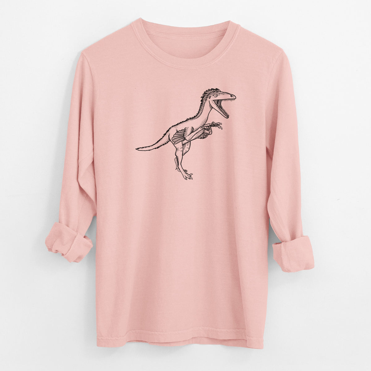 Troodon Formosus - Men's Heavyweight 100% Cotton Long Sleeve