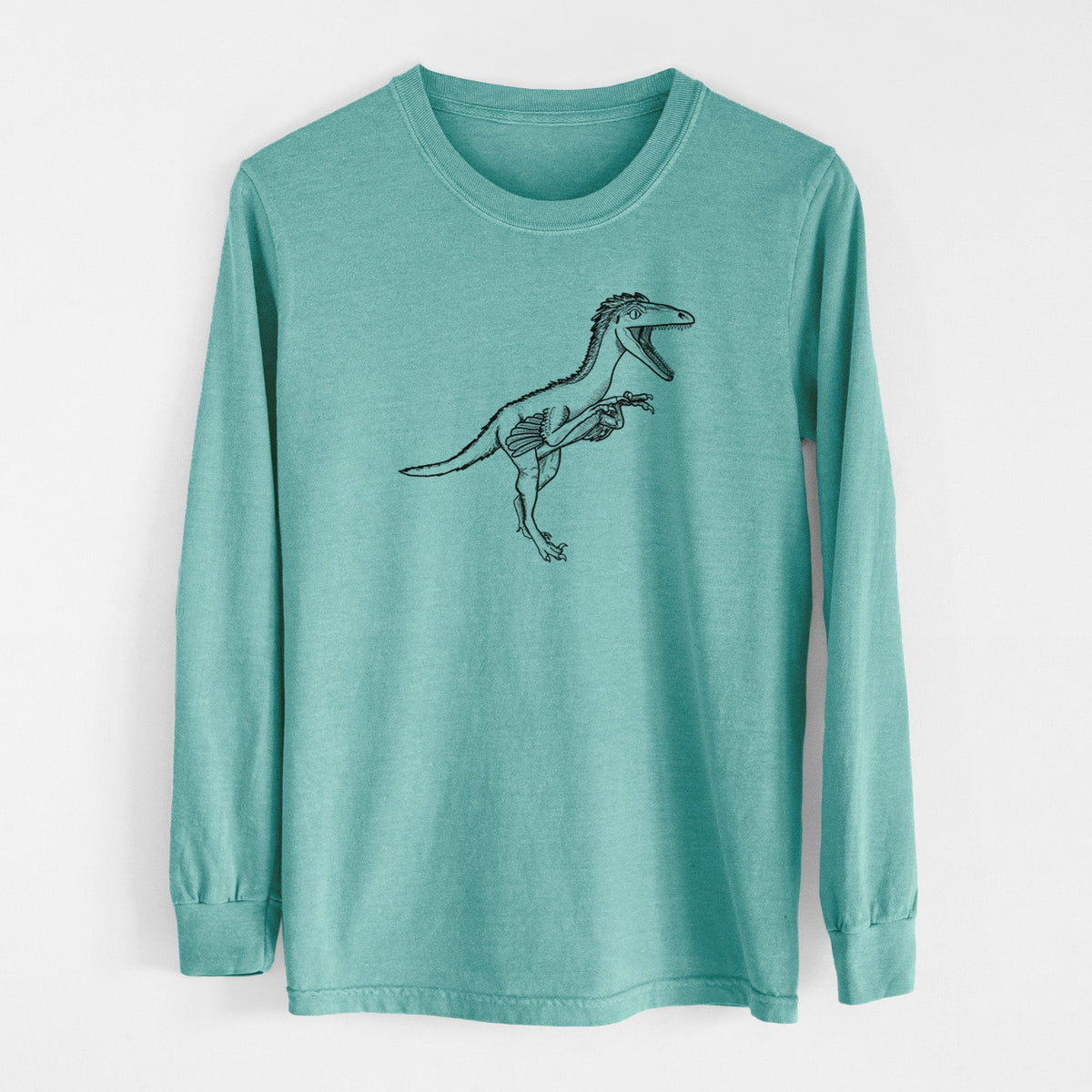 Troodon Formosus - Men's Heavyweight 100% Cotton Long Sleeve