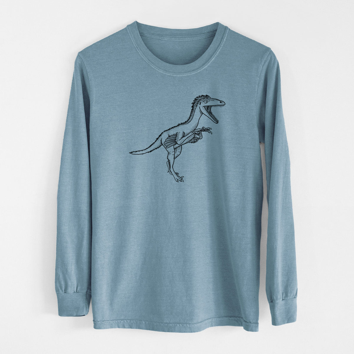 Troodon Formosus - Men's Heavyweight 100% Cotton Long Sleeve