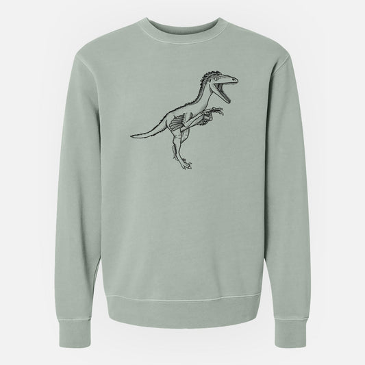 Troodon Formosus - Unisex Pigment Dyed Crew Sweatshirt