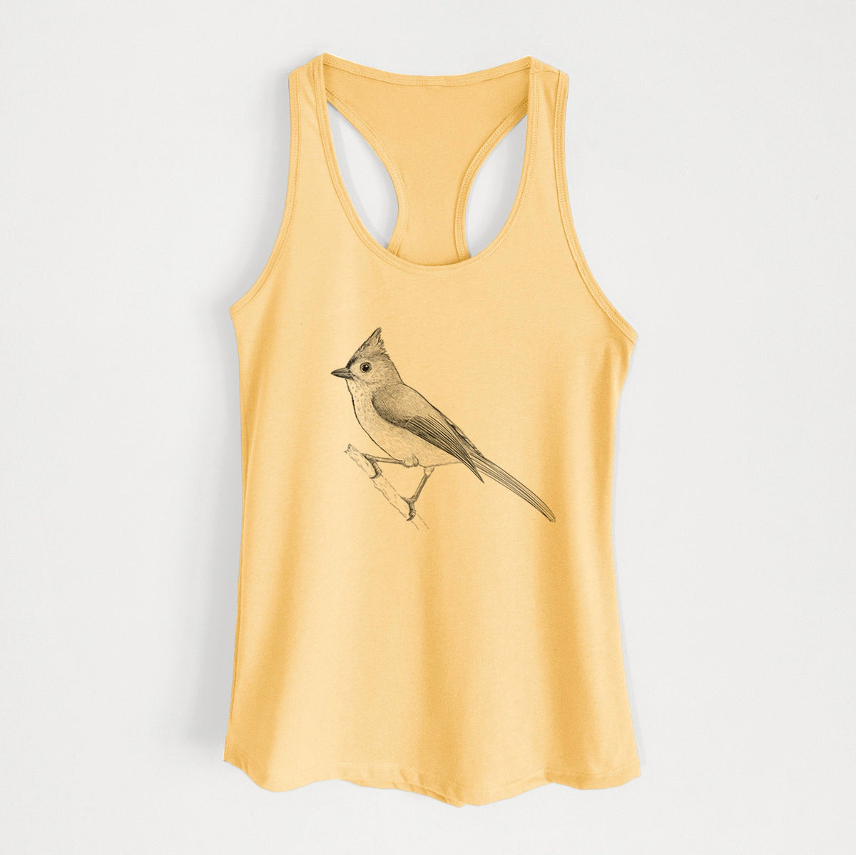 Tufted Titmouse - Baeolophus bicolor - Women's Racerback Tanktop