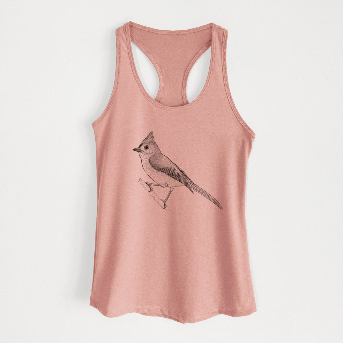 Tufted Titmouse - Baeolophus bicolor - Women's Racerback Tanktop