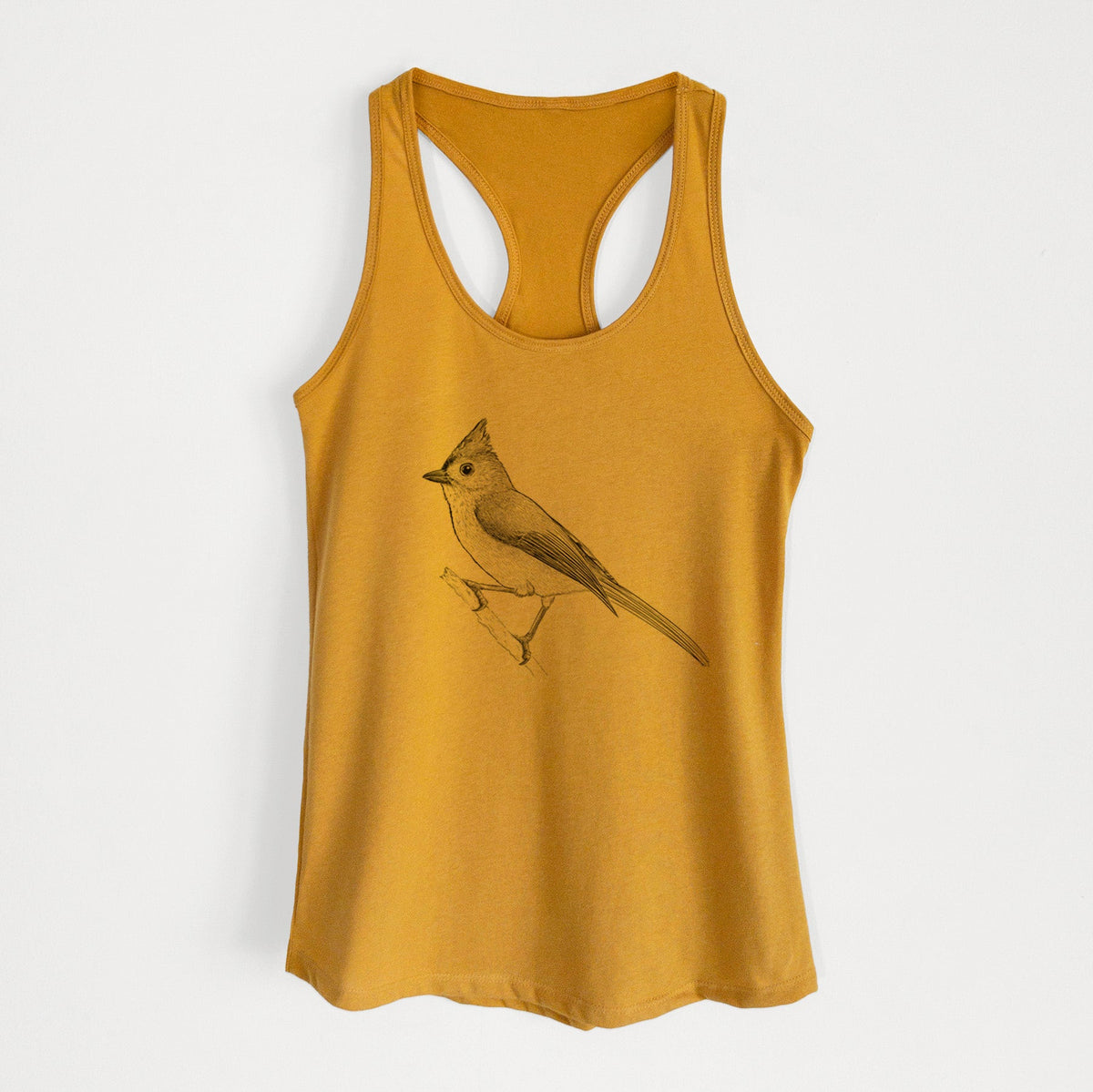 Tufted Titmouse - Baeolophus bicolor - Women's Racerback Tanktop