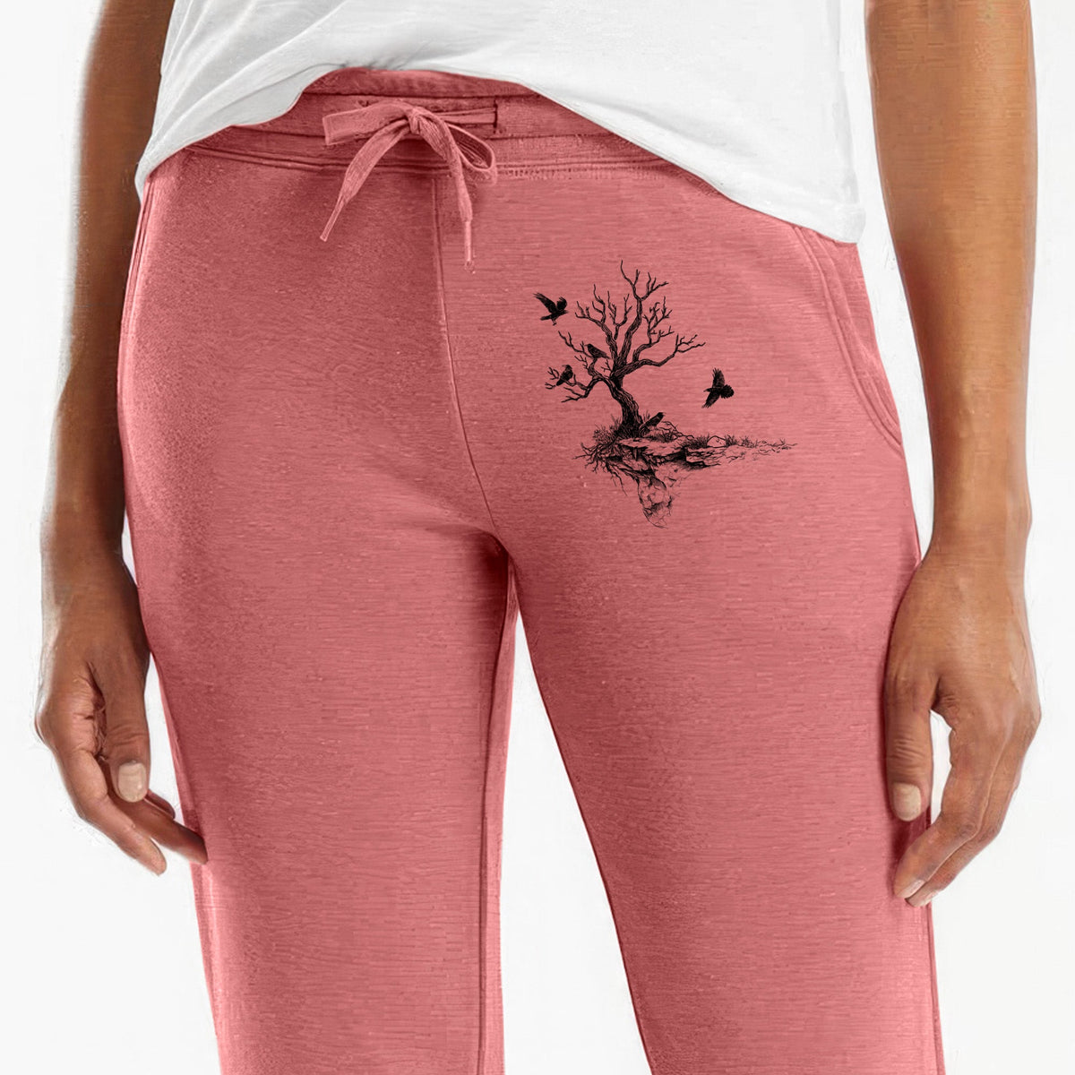 Twisted Tree with Ravens - Women's Cali Wave Jogger Sweatpants