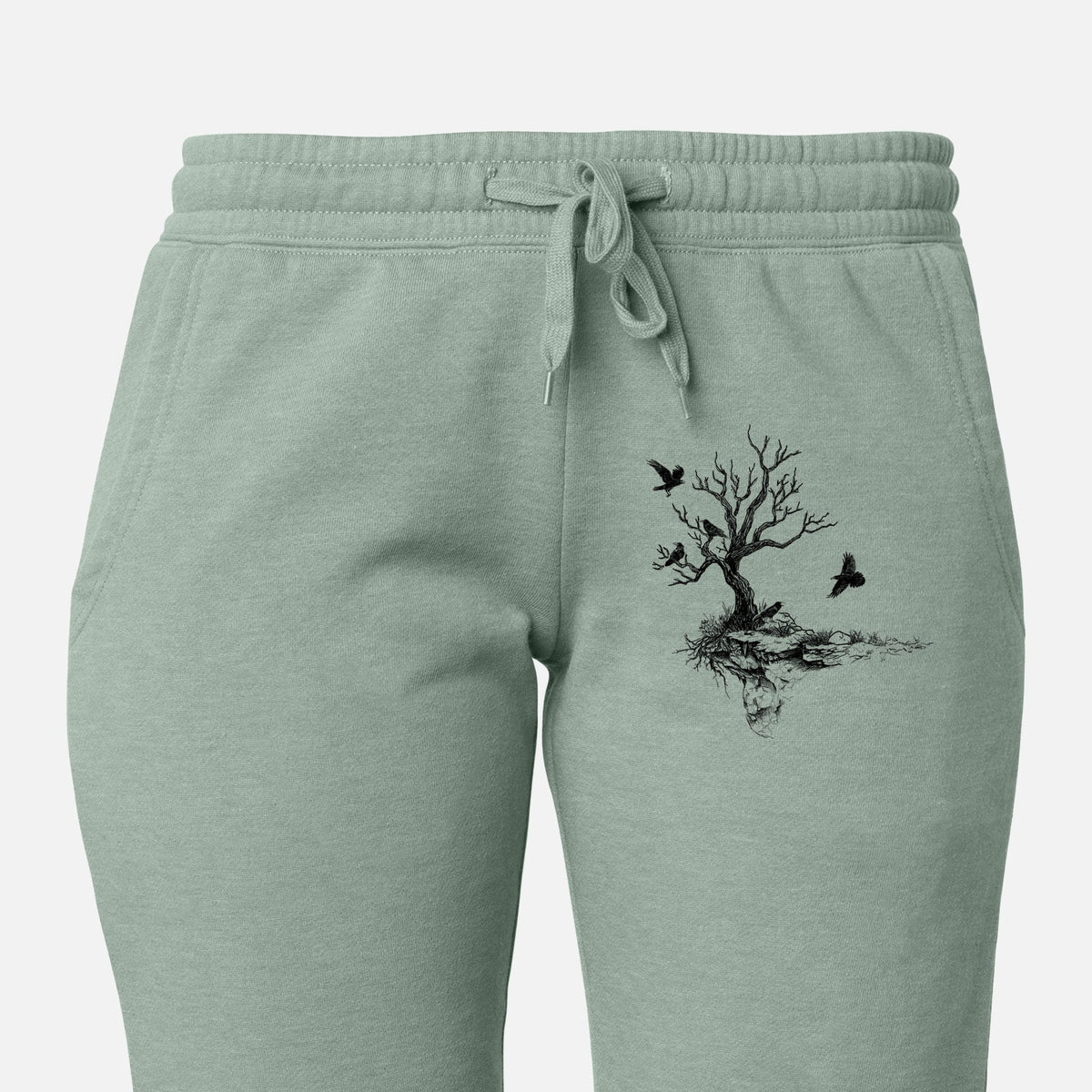 Twisted Tree with Ravens - Women's Cali Wave Jogger Sweatpants