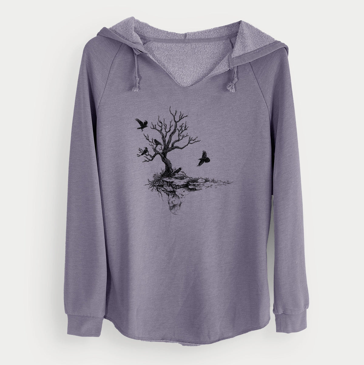 Twisted Tree with Ravens - Cali Wave Hooded Sweatshirt