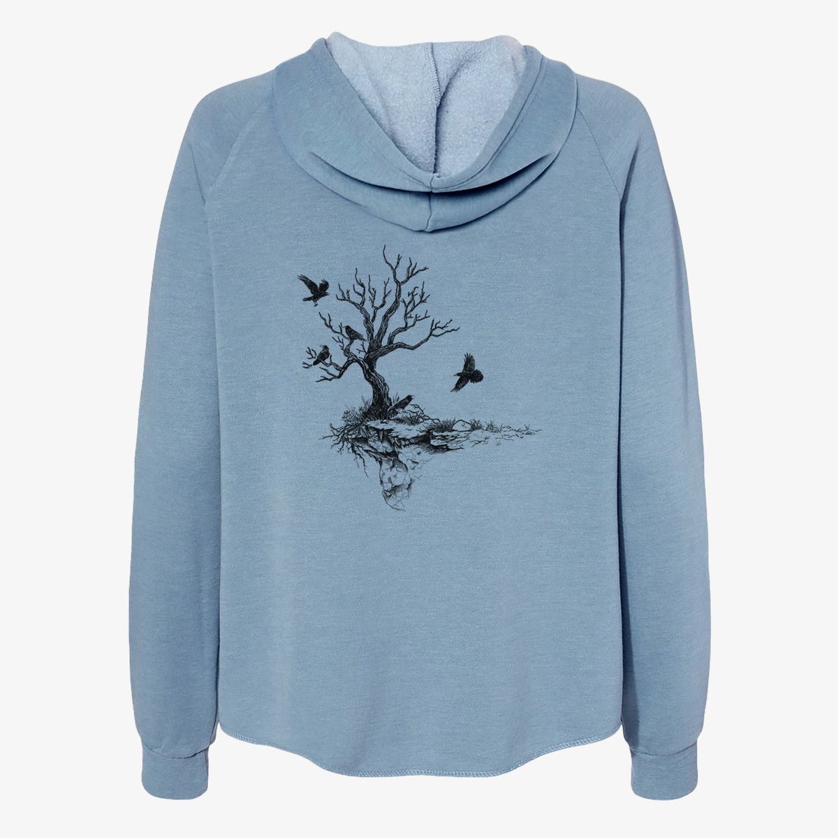 Twisted Tree with Ravens - Women's Cali Wave Zip-Up Sweatshirt