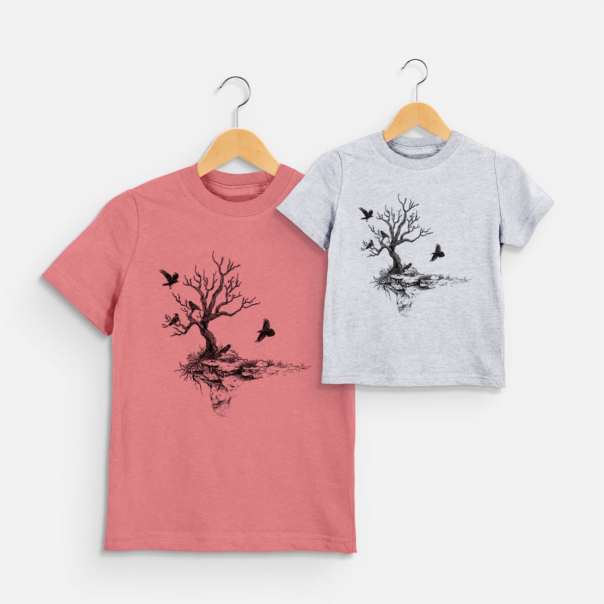 Twisted Tree with Ravens - Toddler/Youth Shirt