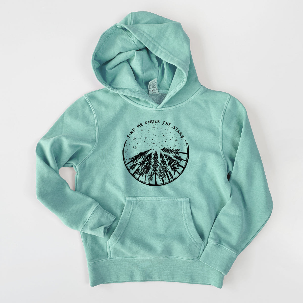 Find Me Under the Stars - Youth Pigment Dyed Hoodie
