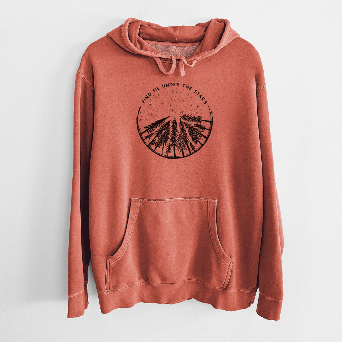 Find Me Under the Stars - Unisex Pigment Dyed Hoodie
