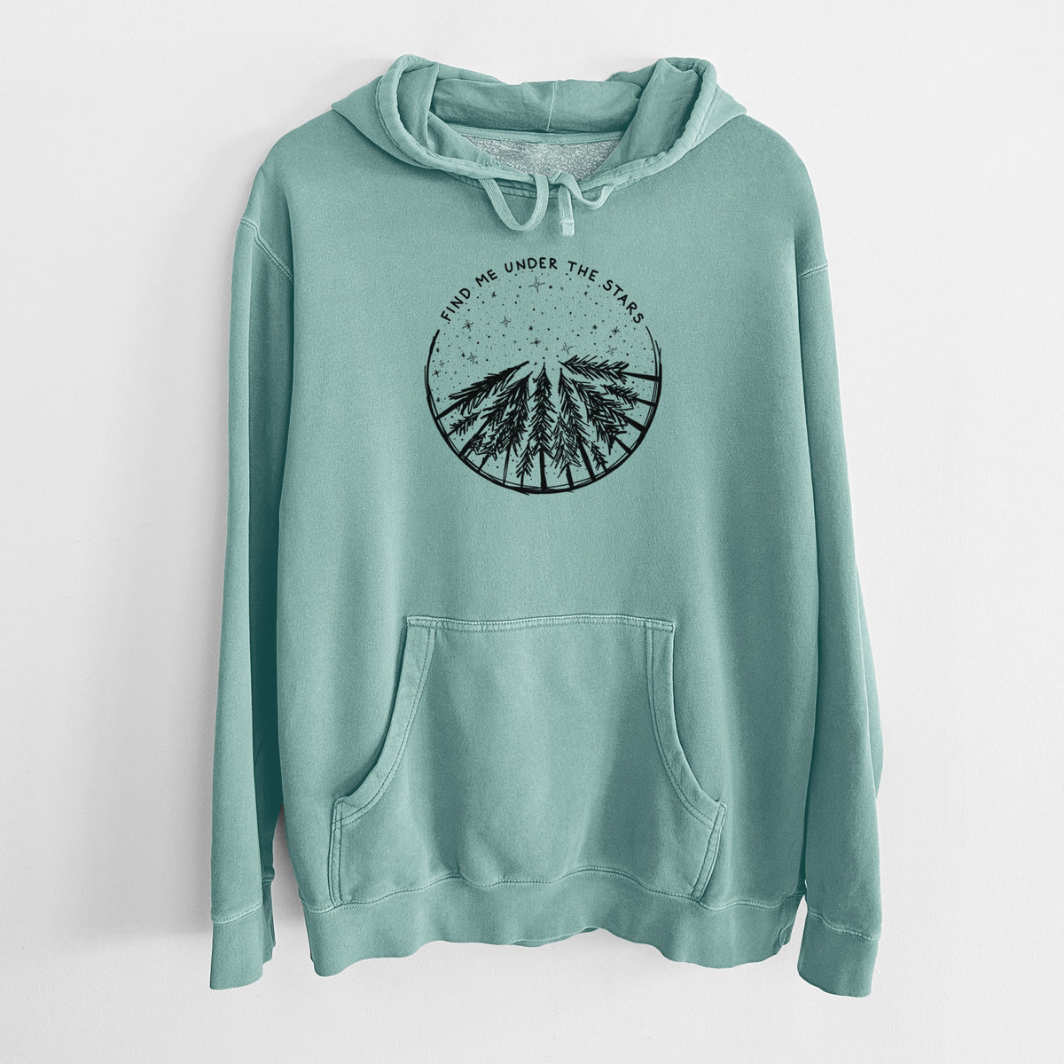Find Me Under the Stars - Unisex Pigment Dyed Hoodie