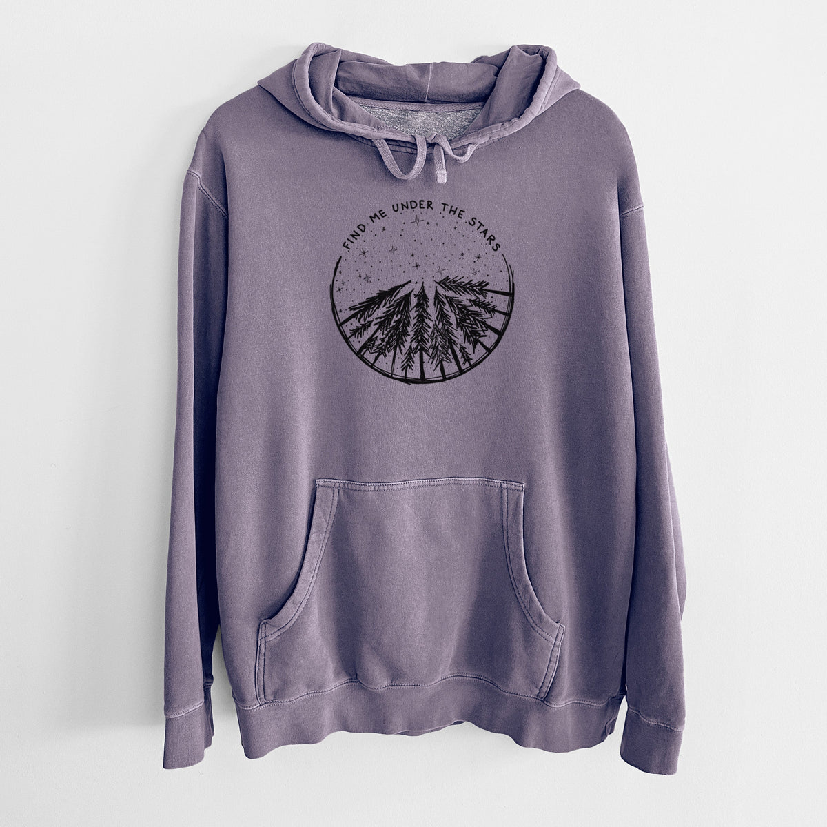 Find Me Under the Stars - Unisex Pigment Dyed Hoodie