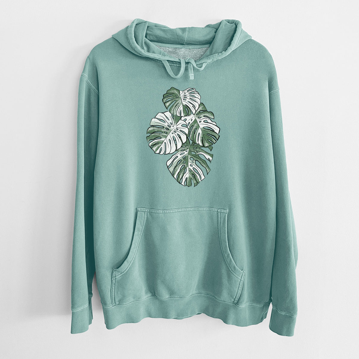 Variegated Monstera - Unisex Pigment Dyed Hoodie