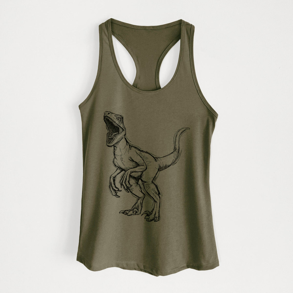 Velociraptor Mongoliensis - Women's Racerback Tanktop