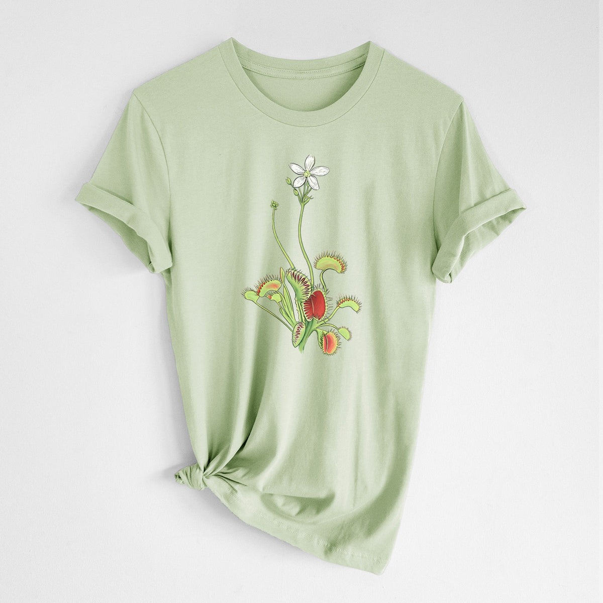 Colorful Carnivorous Venus Fly Trap - Lightweight 100% Cotton Unisex Crewneck