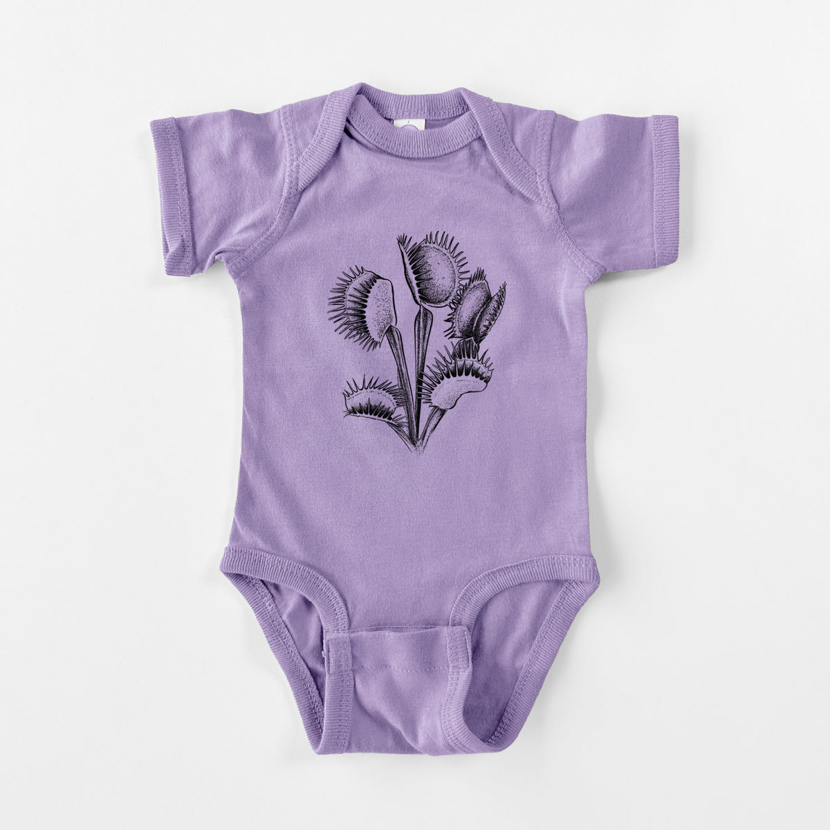 Venus Fly Trap - Dionaea muscipula - Baby Fine Jersey Bodysuit