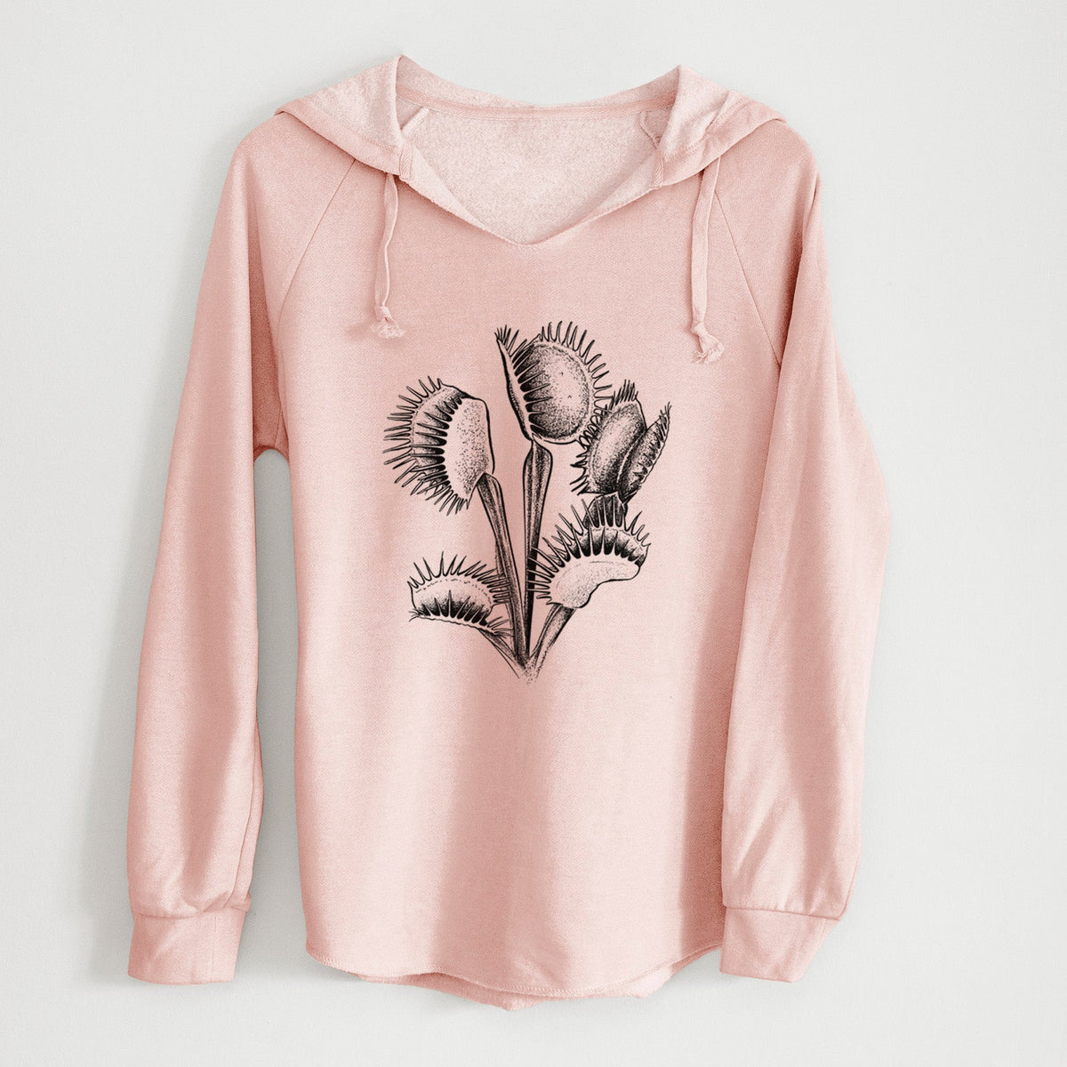 Venus Fly Trap - Dionaea muscipula - Cali Wave Hooded Sweatshirt