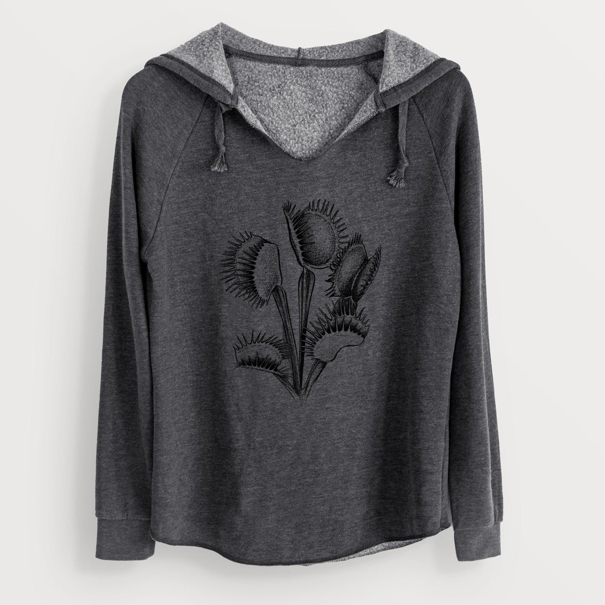 Venus Fly Trap - Dionaea muscipula - Cali Wave Hooded Sweatshirt