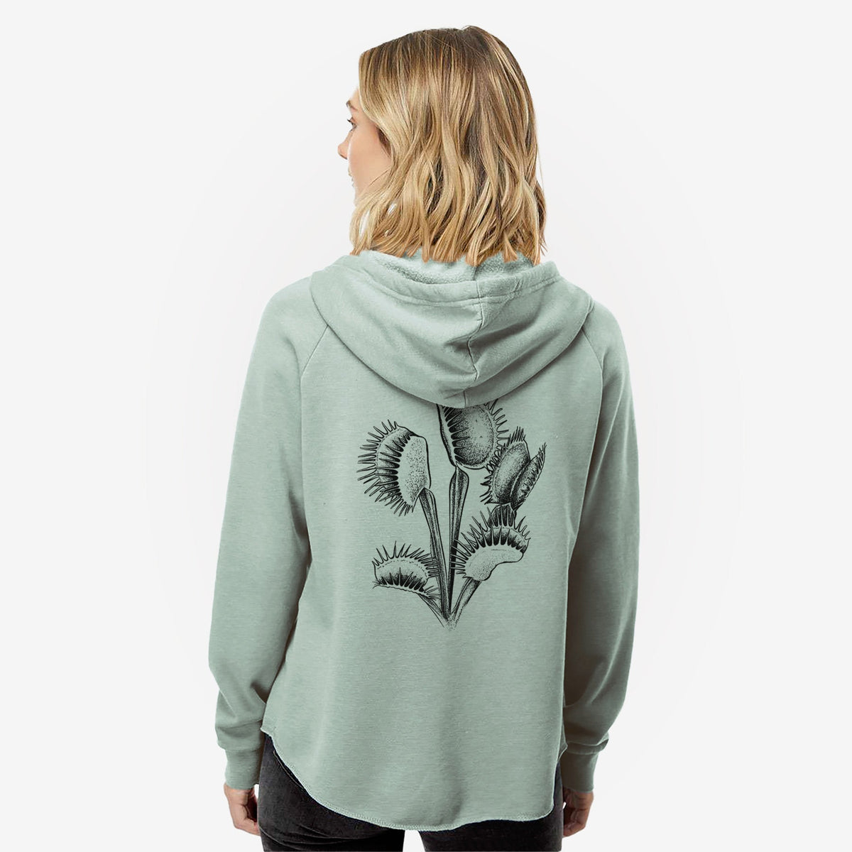 Venus Fly Trap - Dionaea muscipula - Women's Cali Wave Zip-Up Sweatshirt