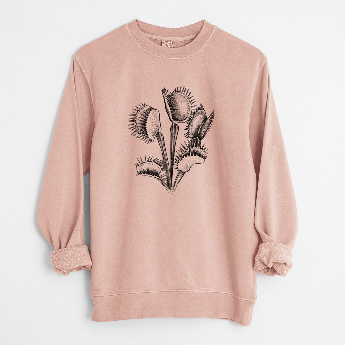 Venus Fly Trap - Dionaea muscipula - Unisex Pigment Dyed Crew Sweatshirt