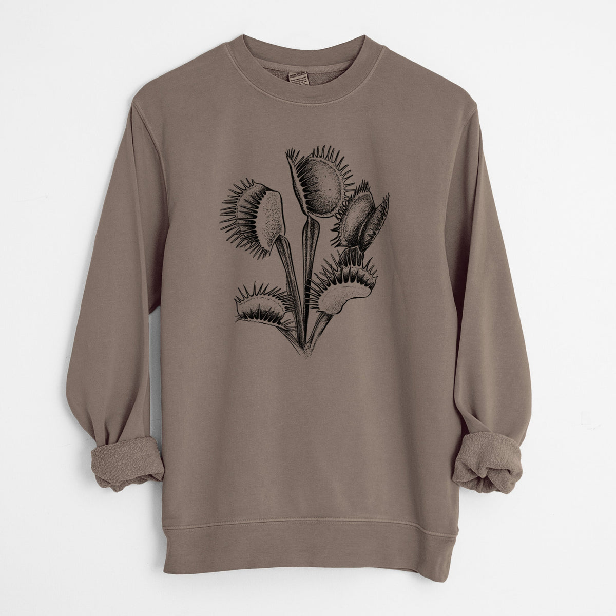 Venus Fly Trap - Dionaea muscipula - Unisex Pigment Dyed Crew Sweatshirt