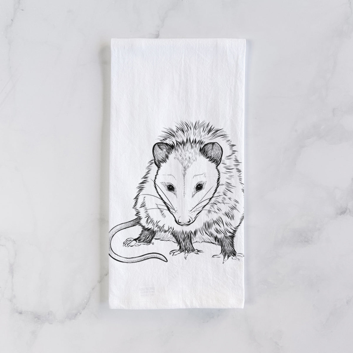 Virginia Opossum - Didelphis virginiana Tea Towel