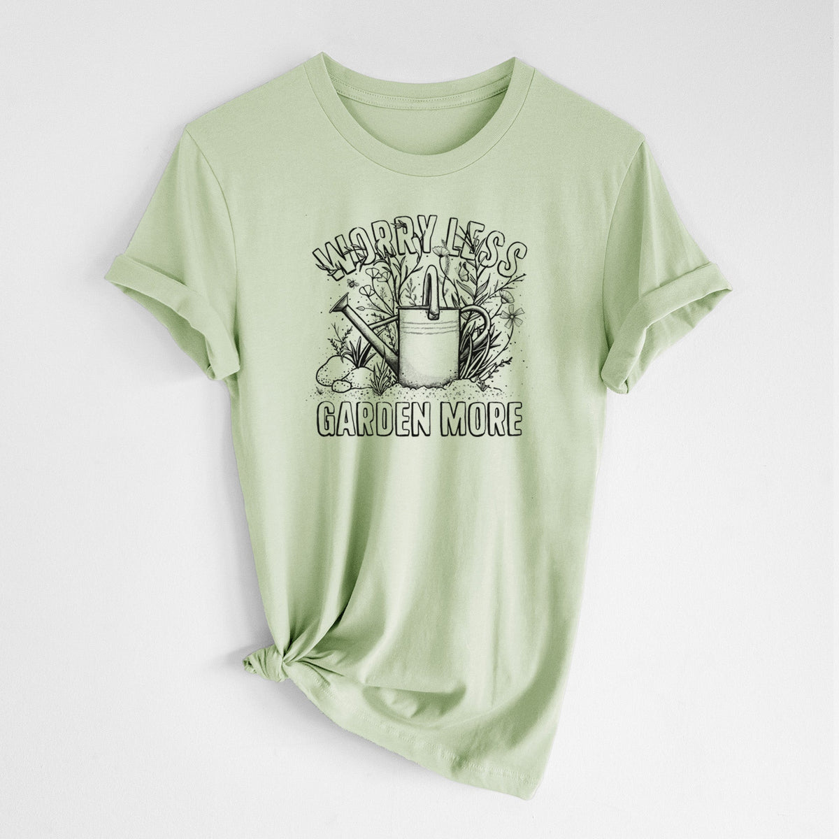 Worry Less — Garden More - Lightweight 100% Cotton Unisex Crewneck