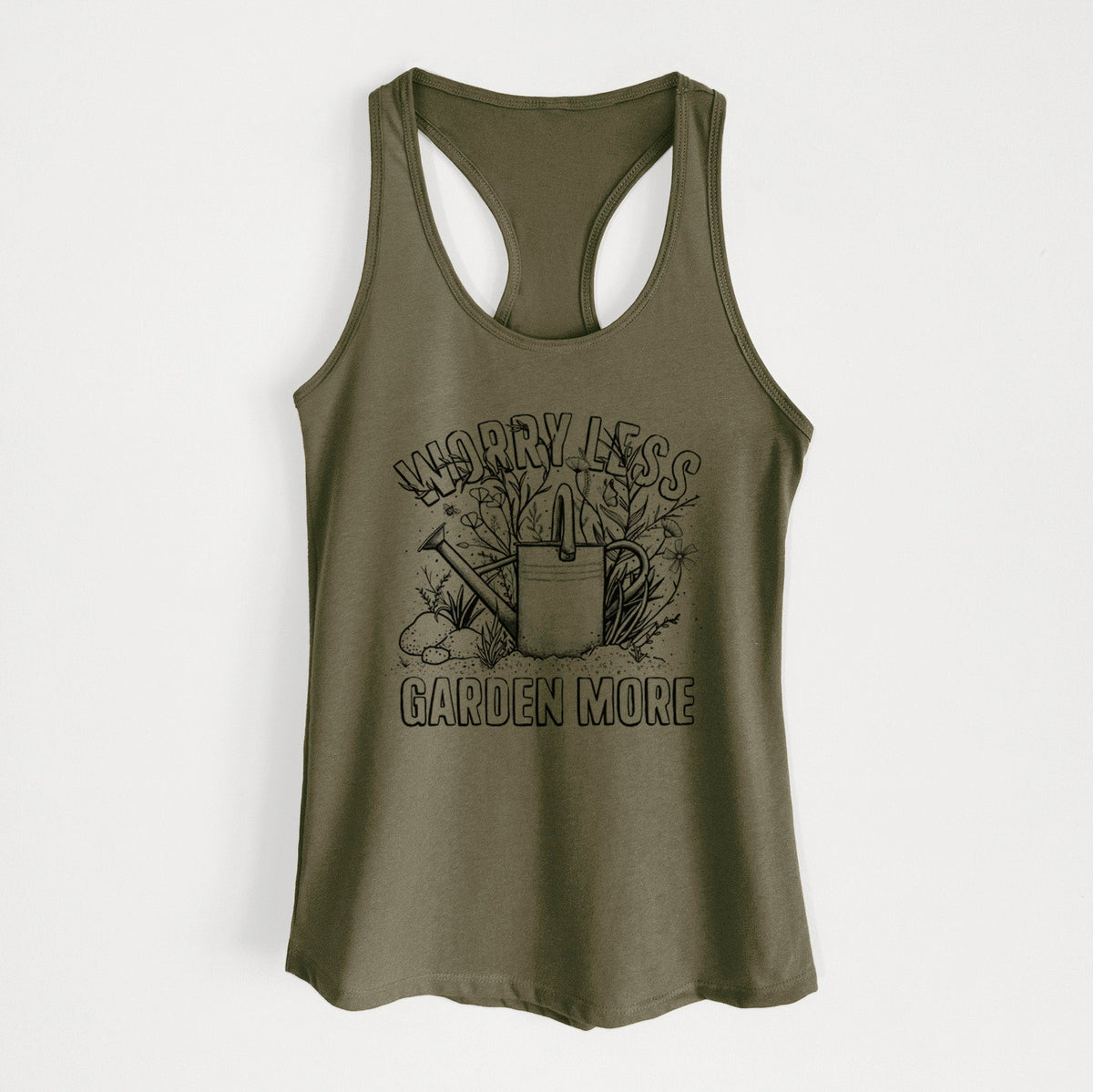 Worry Less — Garden More - Women's Racerback Tanktop