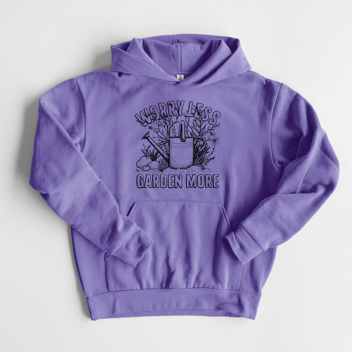 Worry Less — Garden More  - Statement Midweight Hoodie
