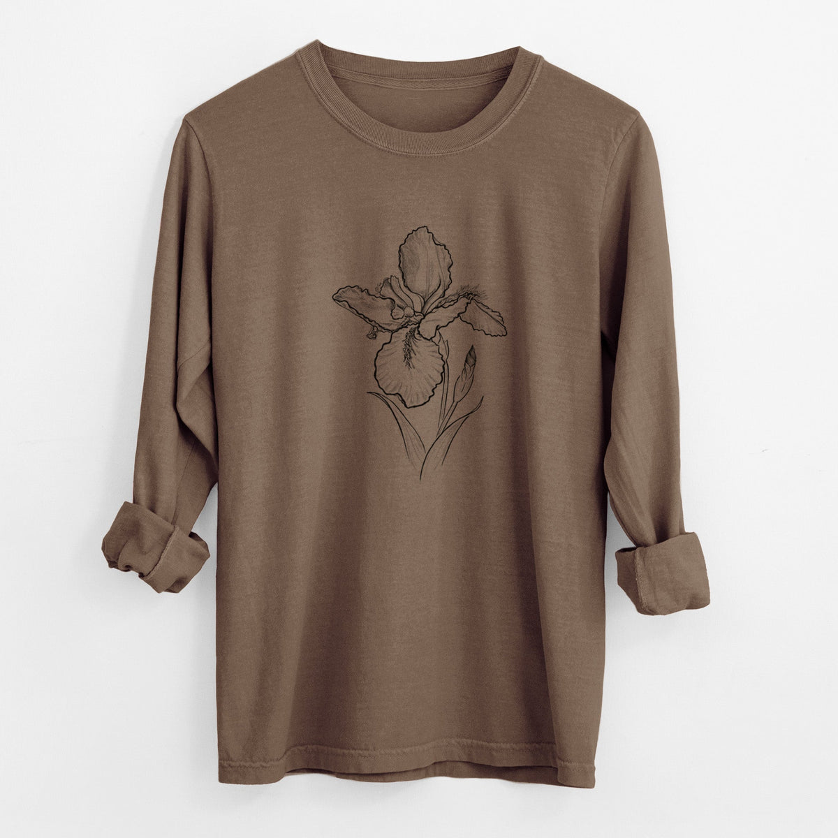 Wall Iris - Iris tectorum - Unisex Comfort Colors 100% Cotton Long Sleeve