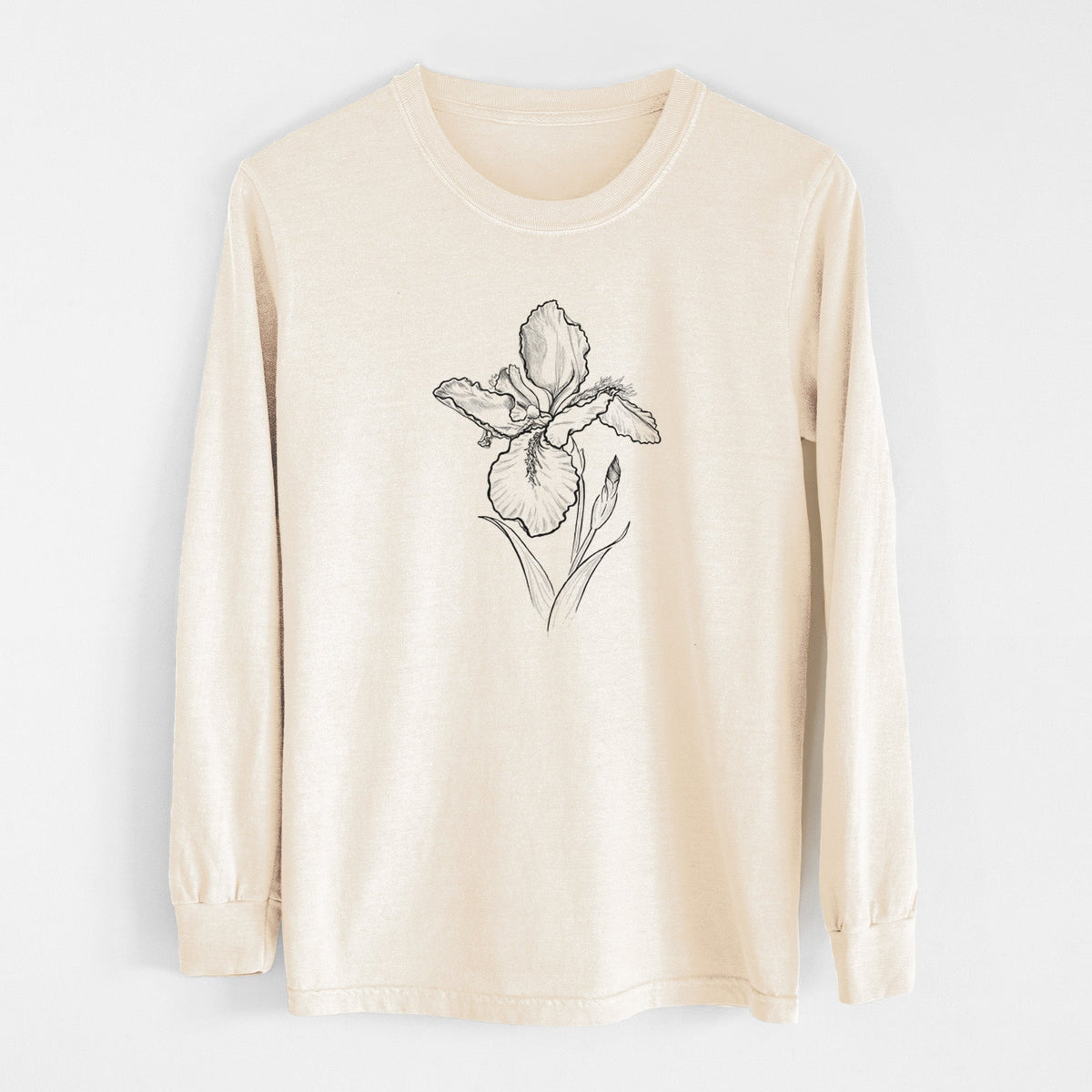 Wall Iris - Iris tectorum - Unisex Comfort Colors 100% Cotton Long Sleeve