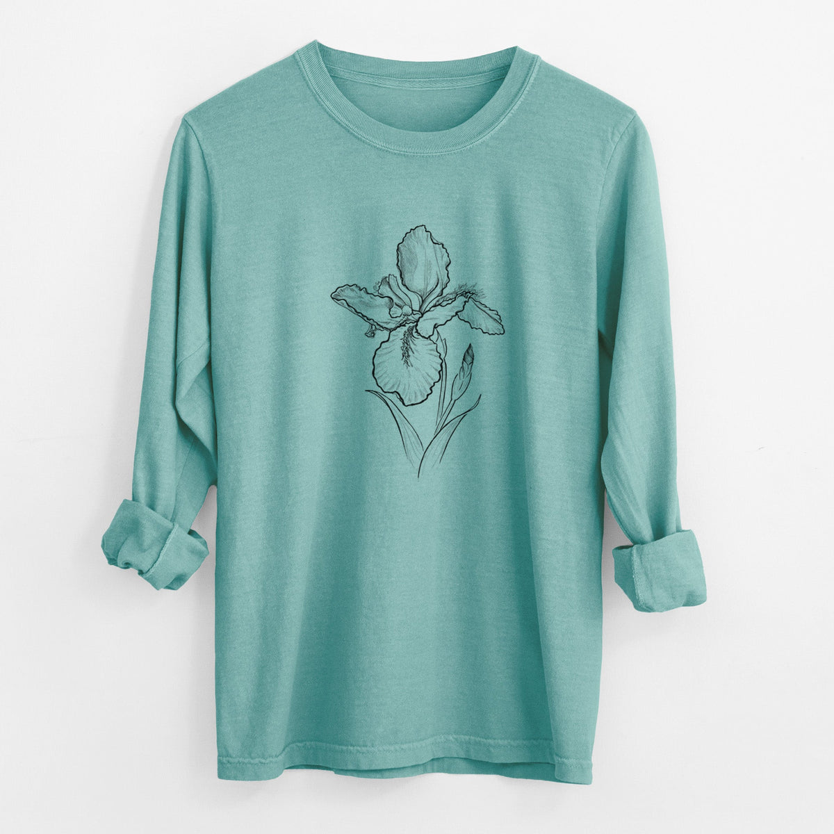 Wall Iris - Iris tectorum - Unisex Comfort Colors 100% Cotton Long Sleeve